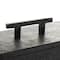 Black Marble Decorative Box with Aluminum Bar Handles, 3ct.